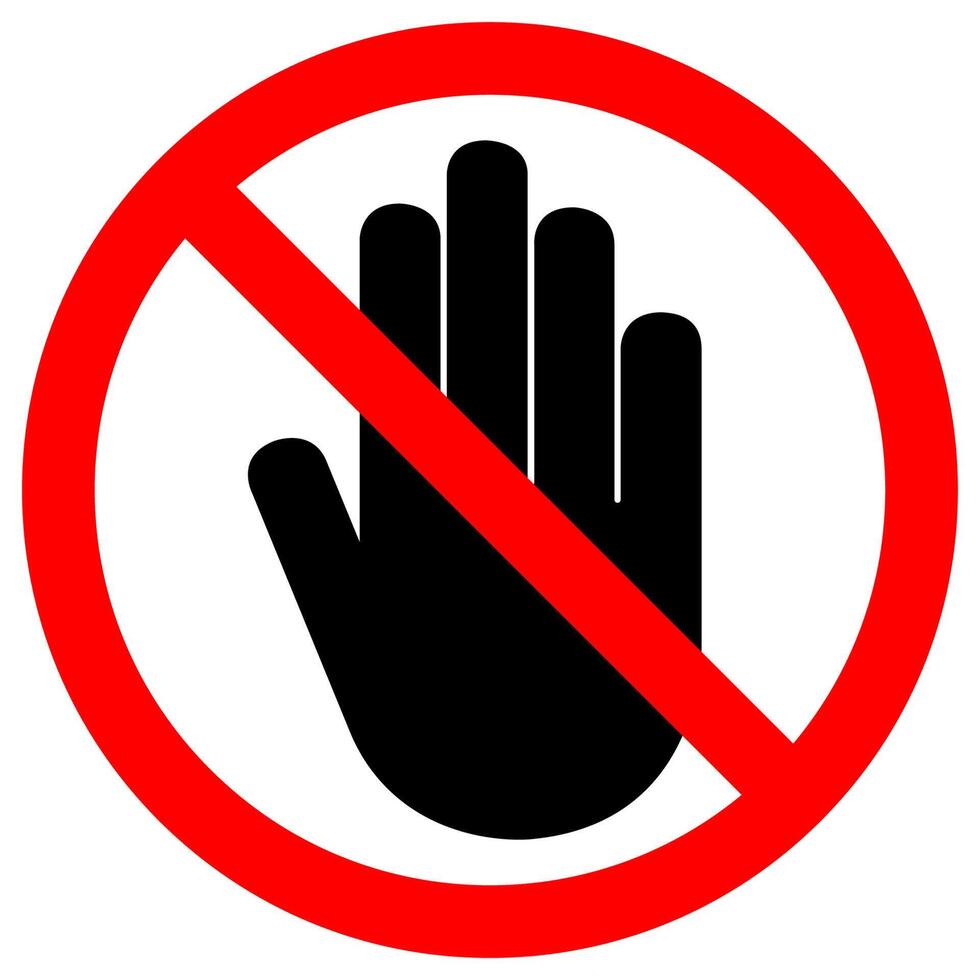 Do Not Entry Symbol Sign Isolate On White Background,Vector Illustration EPS.10 vector