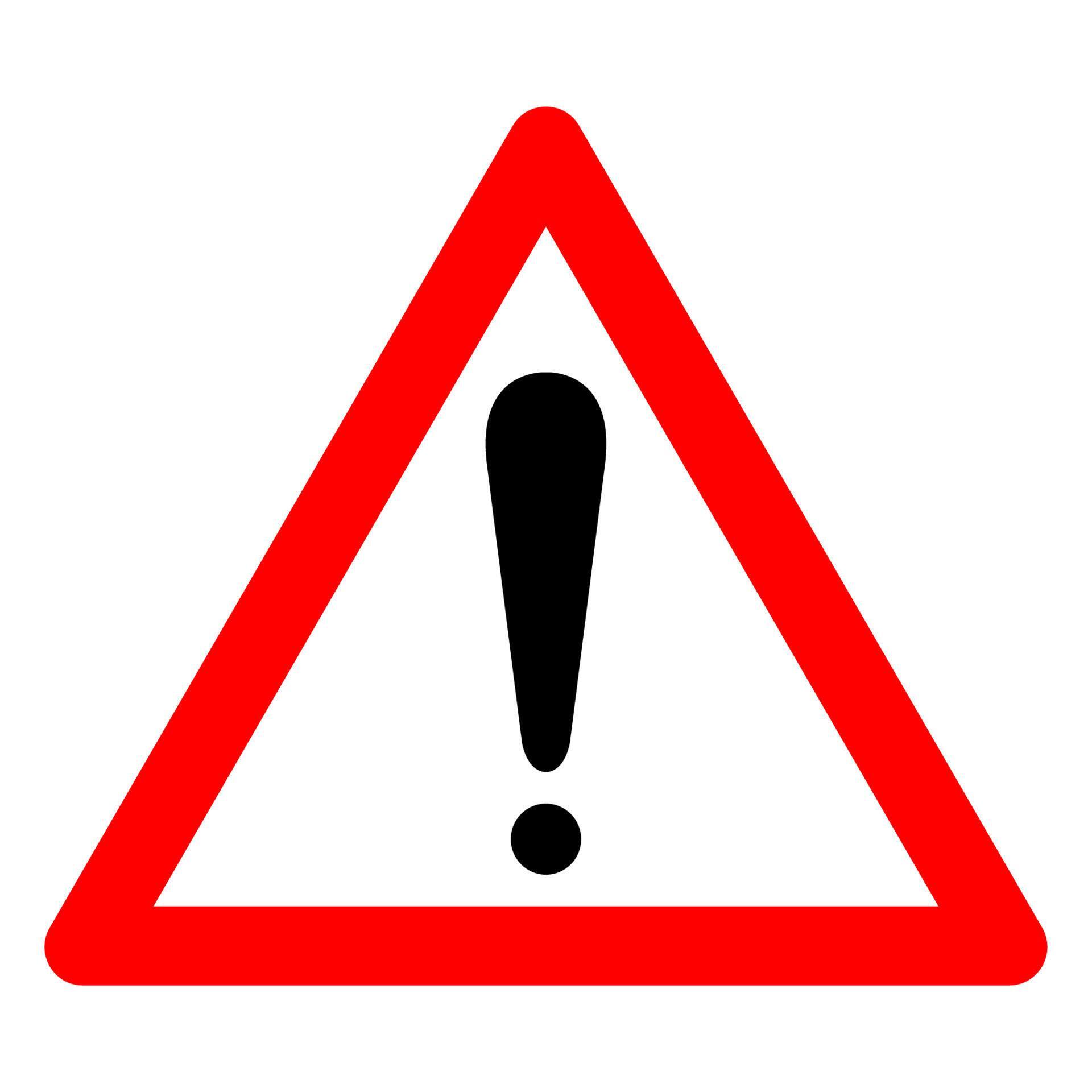 Warning Symbol Sign Isolate On White Background,Vector Illustration EPS