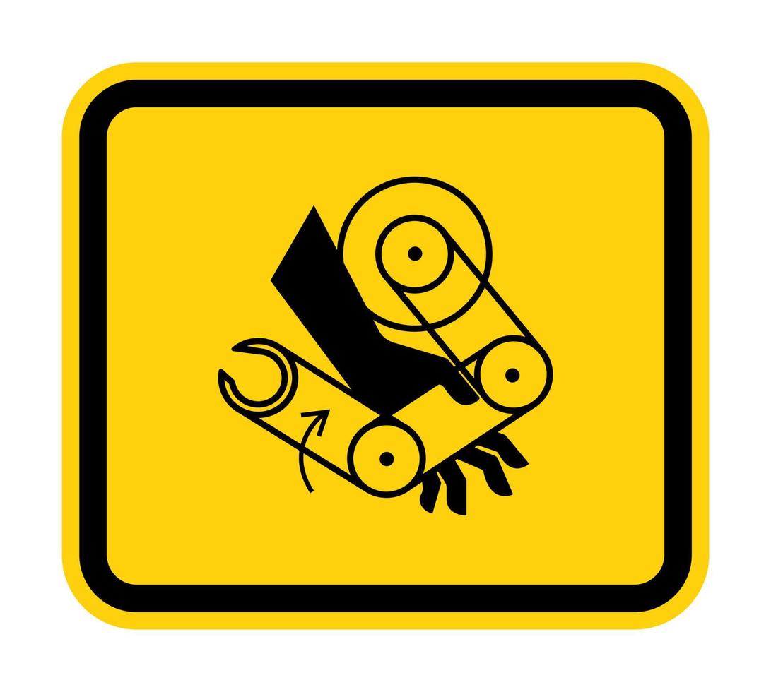Signo de símbolo de robot de aplastamiento de mano aislado sobre fondo blanco, ilustración vectorial eps.10 vector