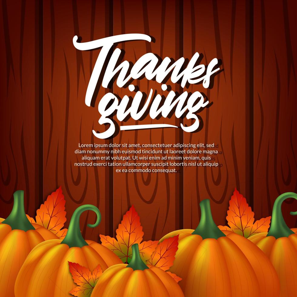 Thanksgiving 3d realistic pumpkin autumn fall decoration party vector