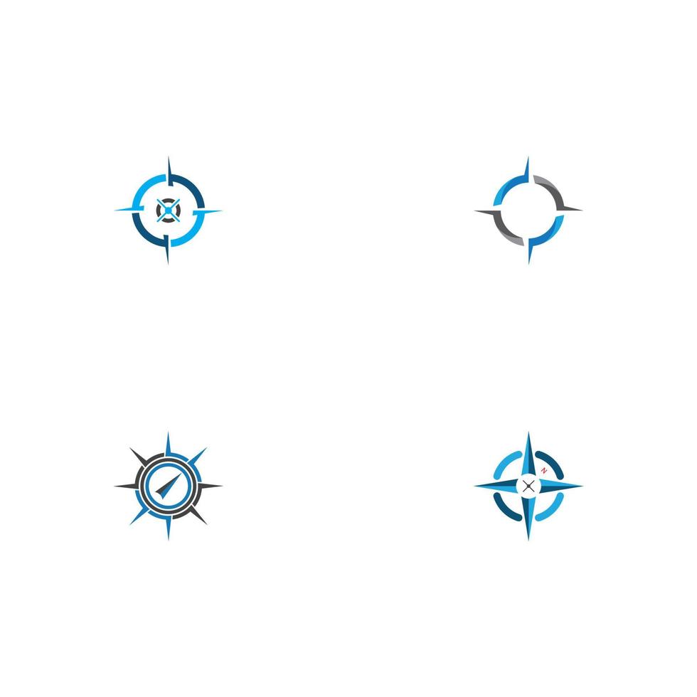 compass logo template vector icon illustration