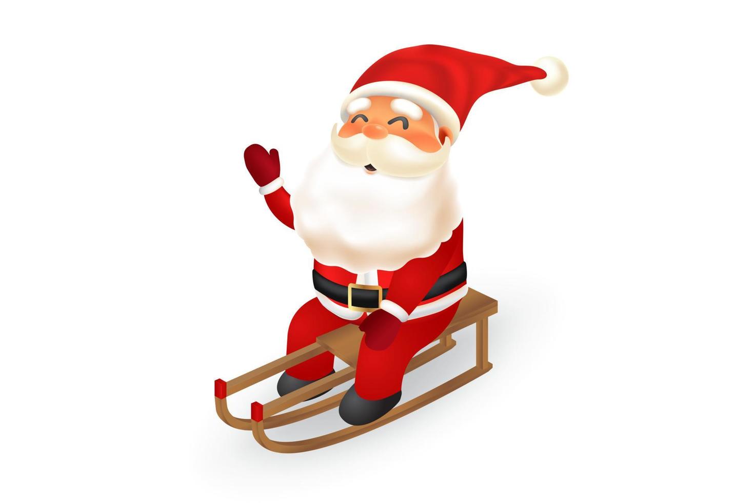 Santa Claus 3D illustration vector