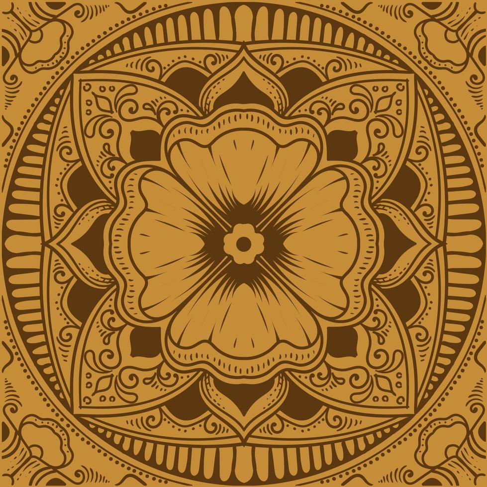vintage beautiful mandala floral background vector