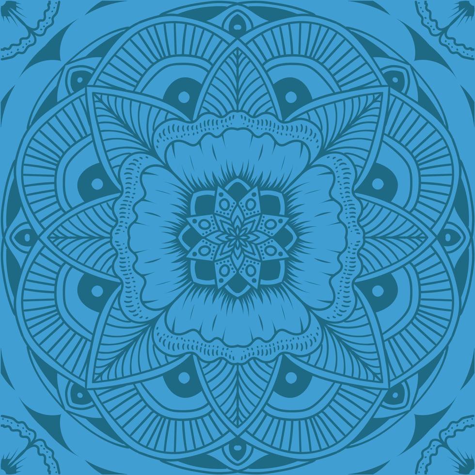 vintage hermoso fondo floral mandala vector