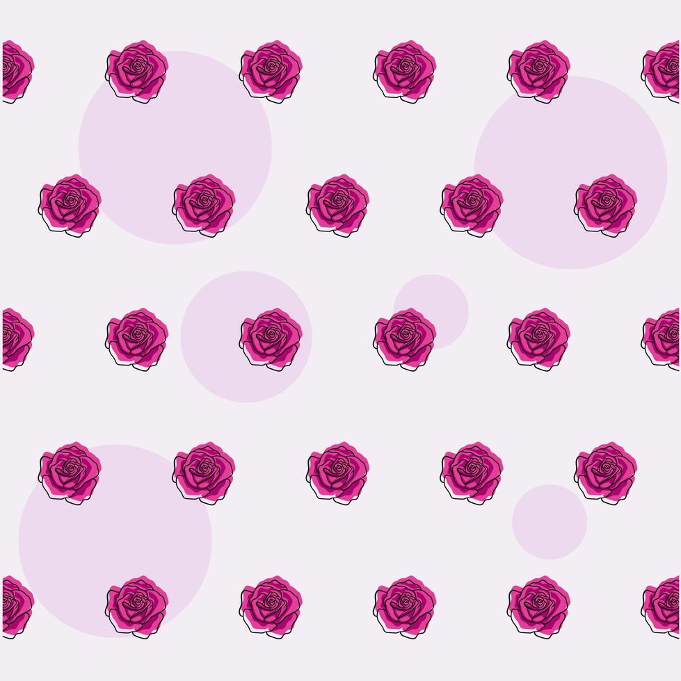 vintage rose flower seamless pattern vector