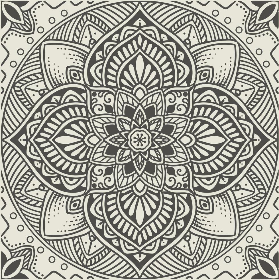 vintage beautiful mandala floral background vector