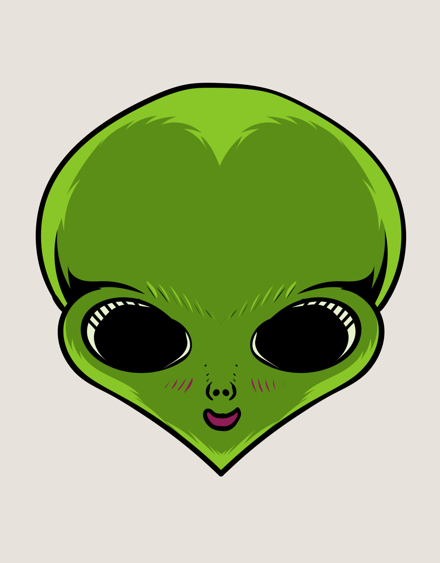 Premium Vector  Cartoon green alien invasion vector editable text effect  template