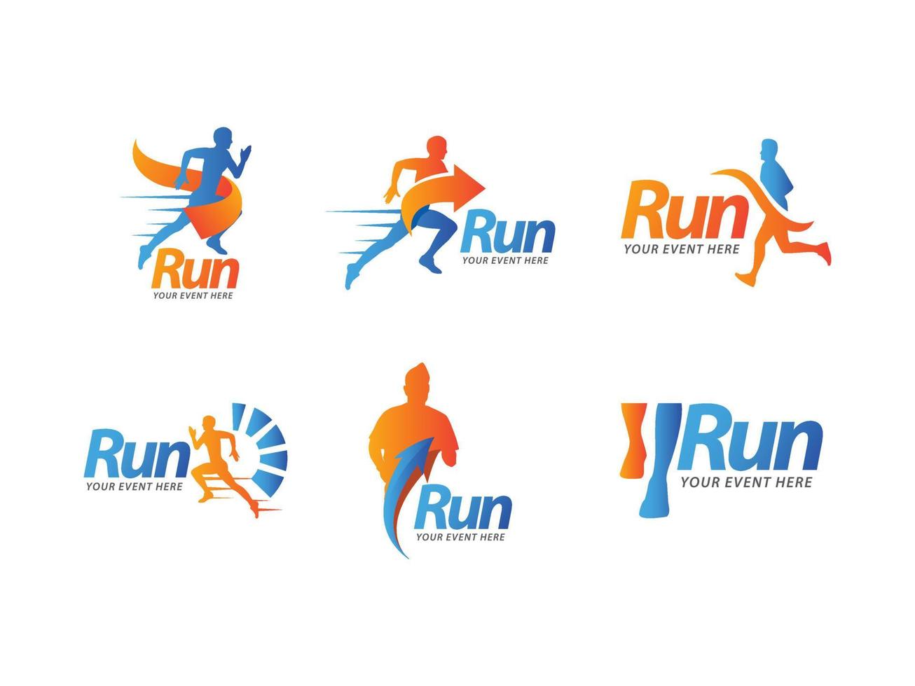 run logo design concept 3612359 Vector Art at Vecteezy