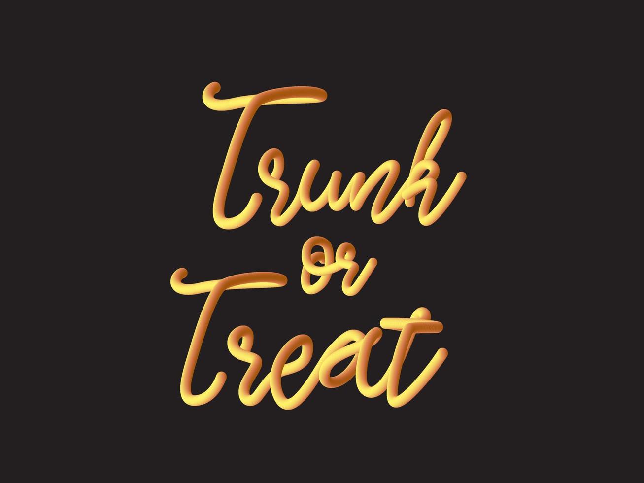 Halloween Trunk or Treat on illustration graphic vector