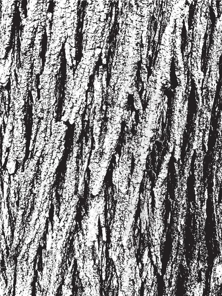 textura de corteza de árbol de grunge. textura de superposición apenada. textura vector blanco y negro