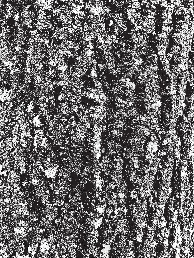 textura de corteza de árbol de grunge. textura de superposición apenada. textura vector blanco y negro