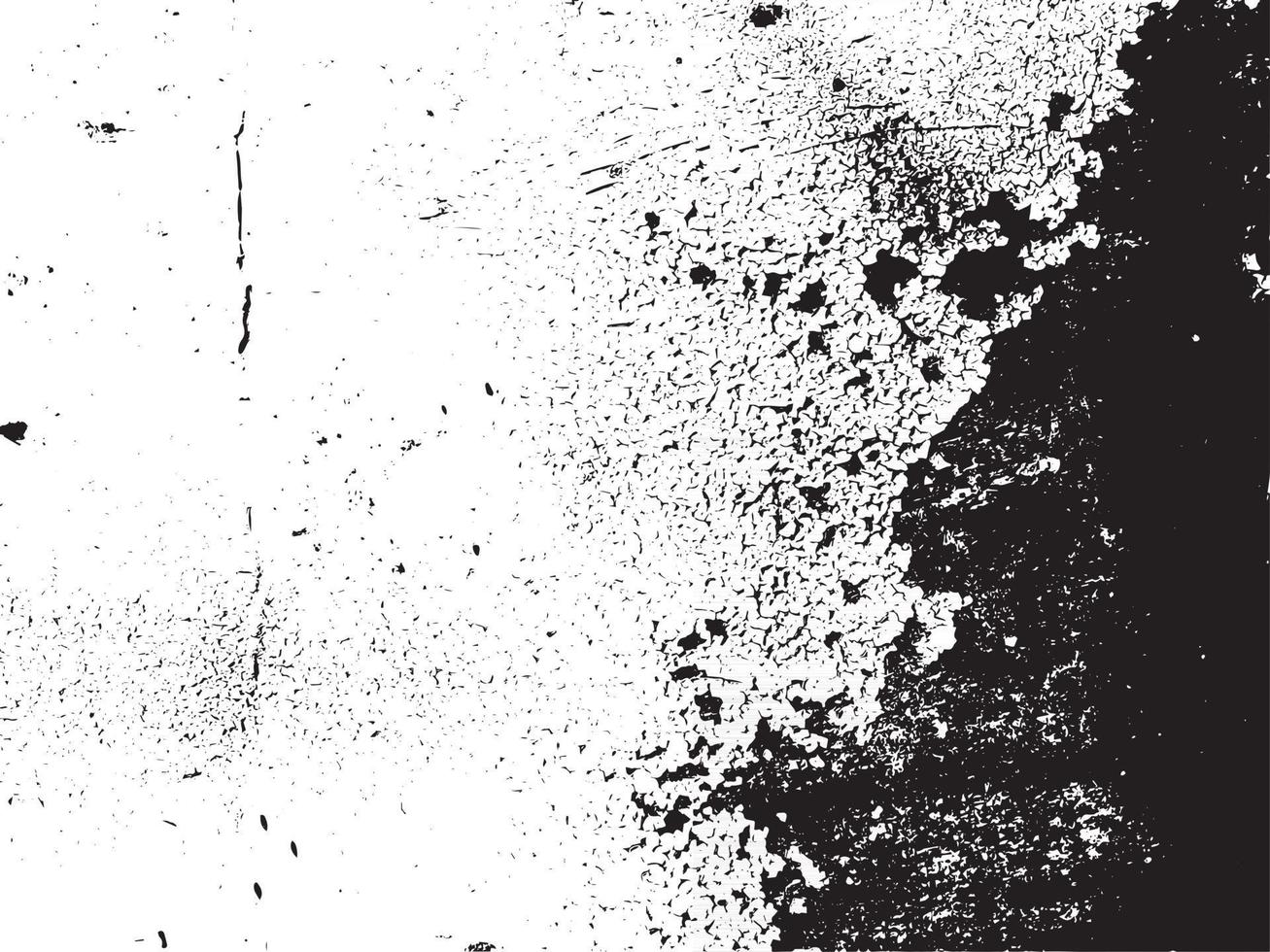 Rust and dirt overlay black and white texture vector