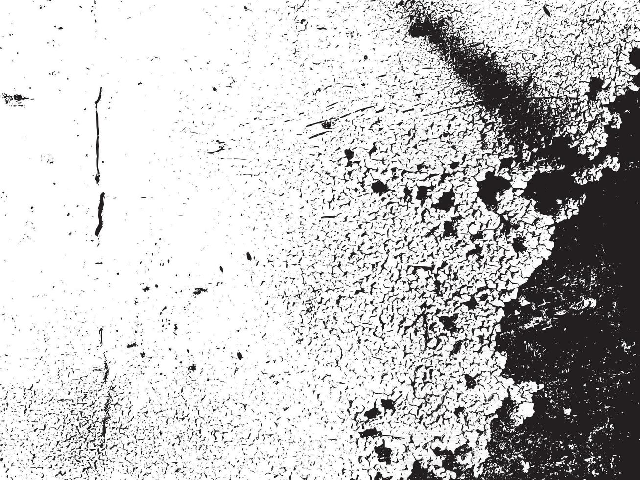 Rust and dirt overlay black and white texture vector