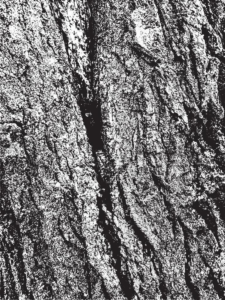 Grunge tree bark texture. Distressed overlay texture. Black and white vector texture