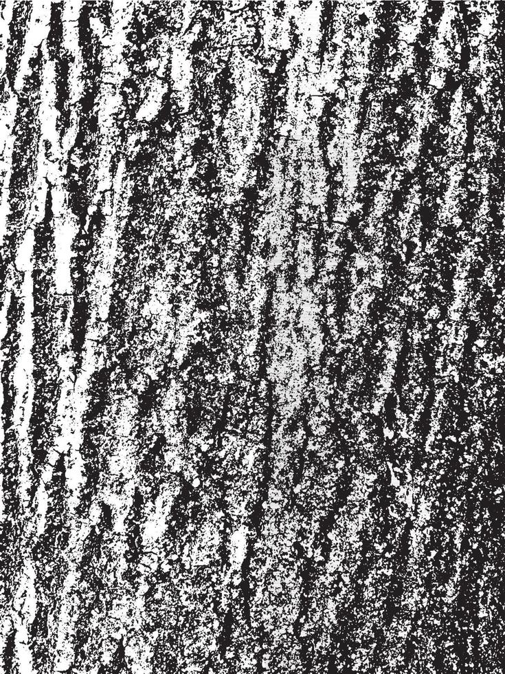 textura de corteza de árbol de grunge. textura de superposición apenada. textura vector blanco y negro