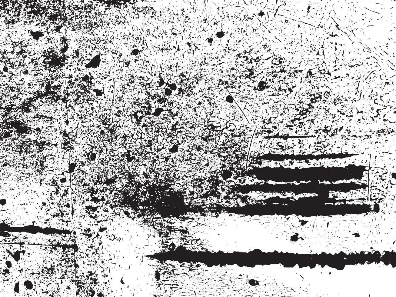 Rust and dirt overlay black and white texture vector