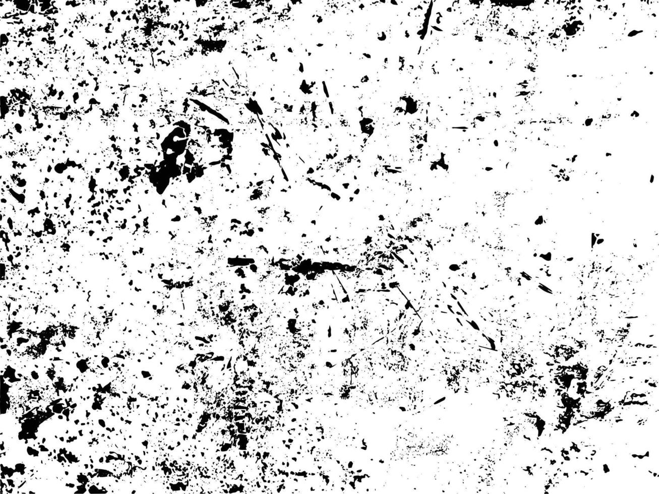 óxido y suciedad superposición de textura en blanco y negro vector