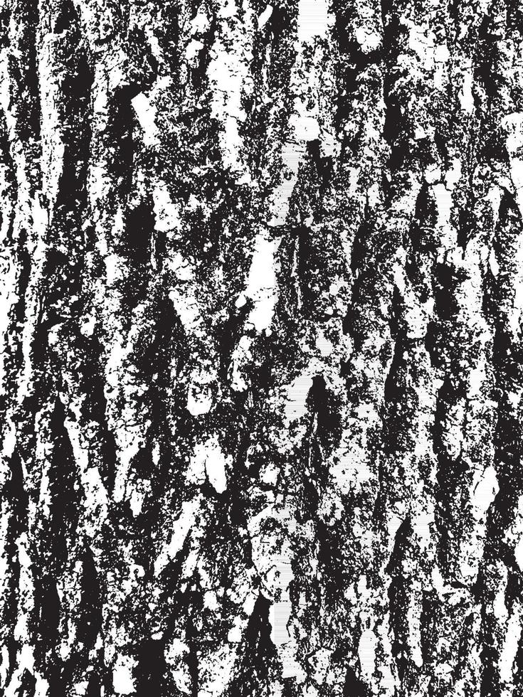 Grunge tree bark texture. Distressed overlay texture. Black and white vector texture