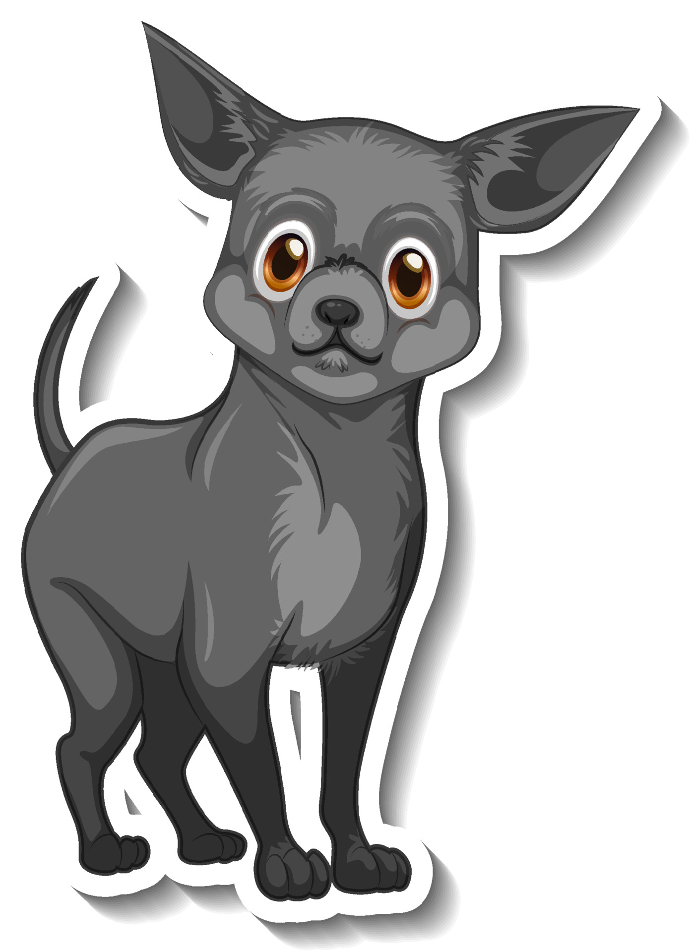 Chihuahua dog cartoon sticker 3614633 Vector Art at Vecteezy Chihuahua dog cartoon sticker 3614633 Vector Art at Vecteezy