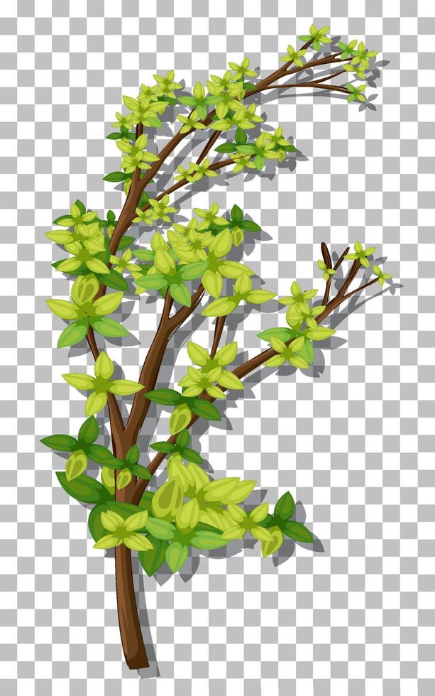 Tree on grid background vector