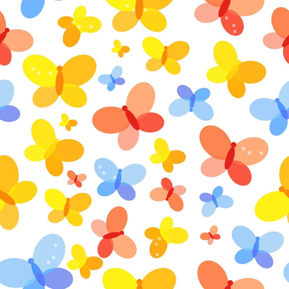 Butterfly Seamless Pattern Background Vector Illustration
