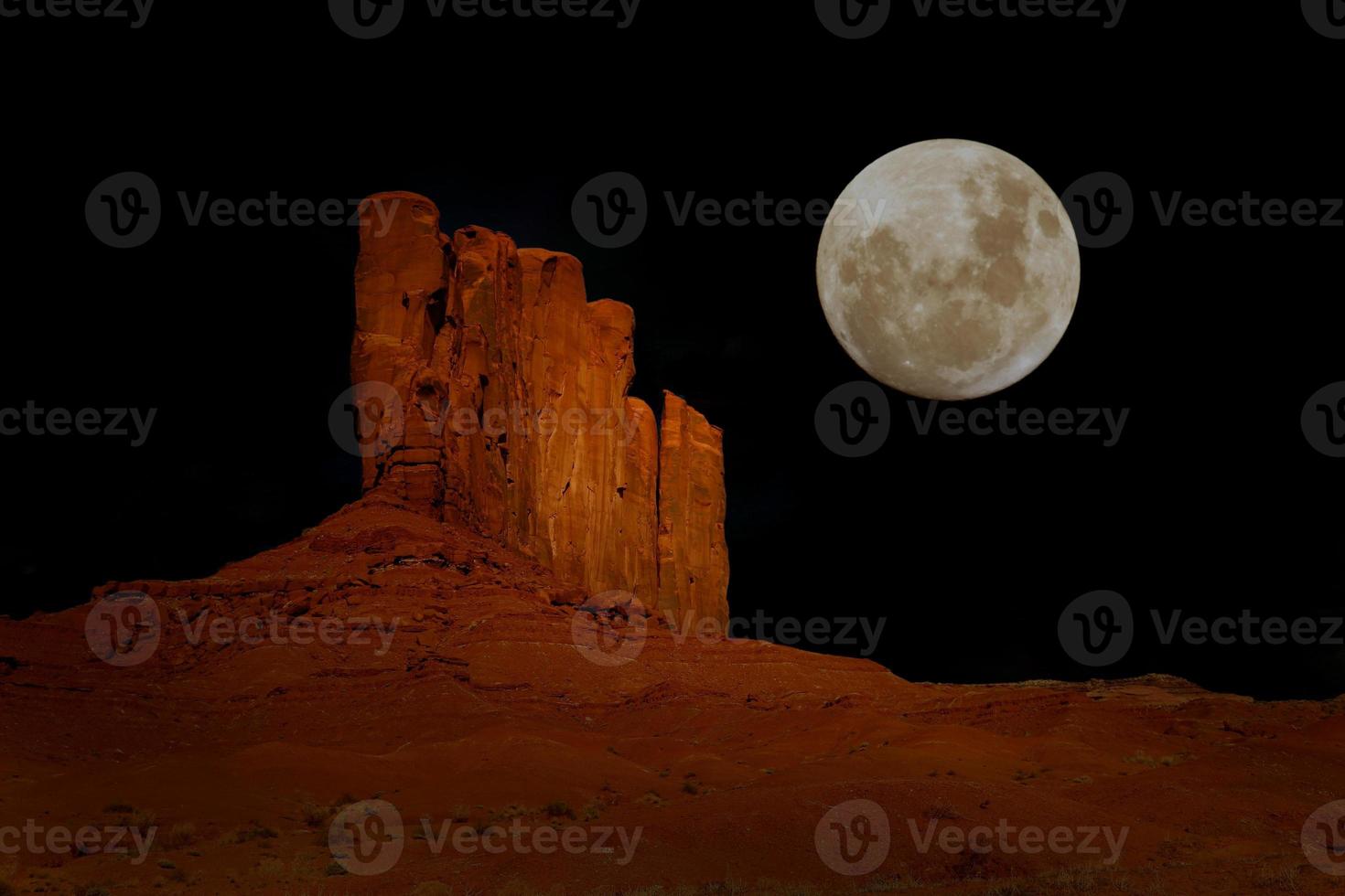 Nighttime in Monument Valley Arizona photo