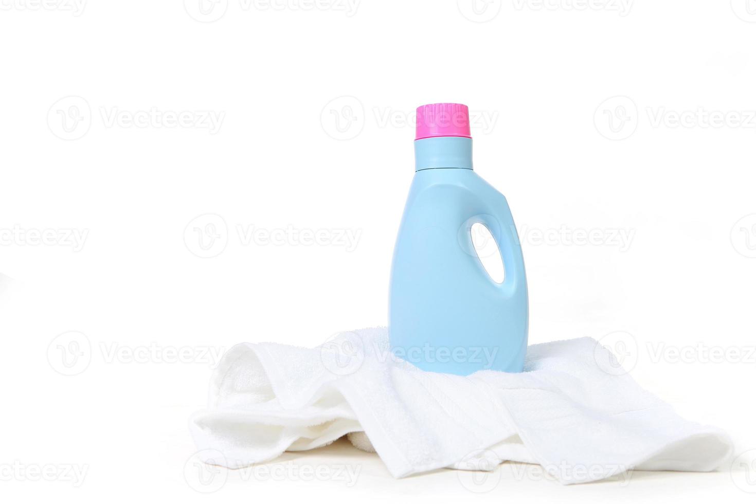 Laundry Detergent On Top of a Towel photo