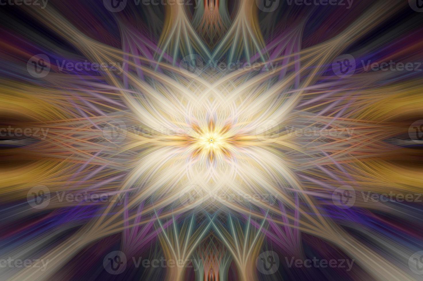 Abstract twisted colorful fiber motion effect of leaves shape photo