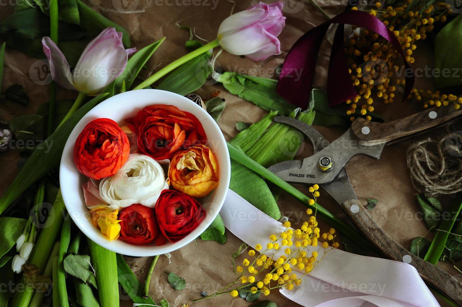 Flower arrangement bouquet photo