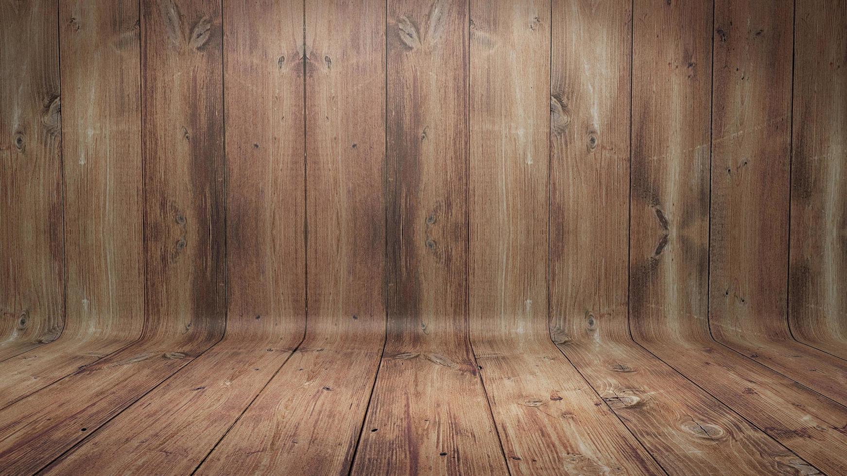 Curved wooden background photo
