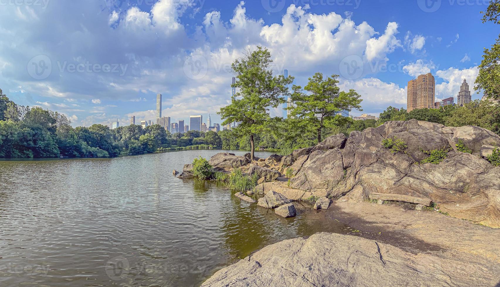 Central Park, Nueva York en el lago. foto