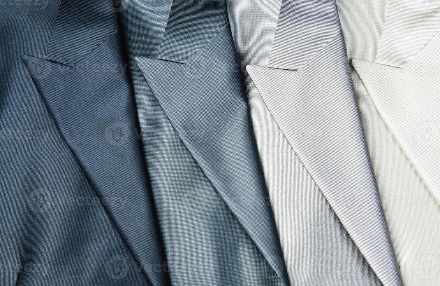 Detail closeup close-up of suit jacket colar photo