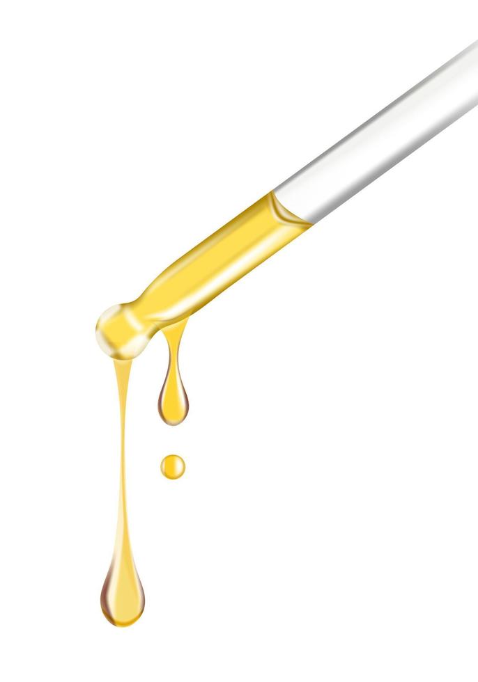 liquid glass dropper vector
