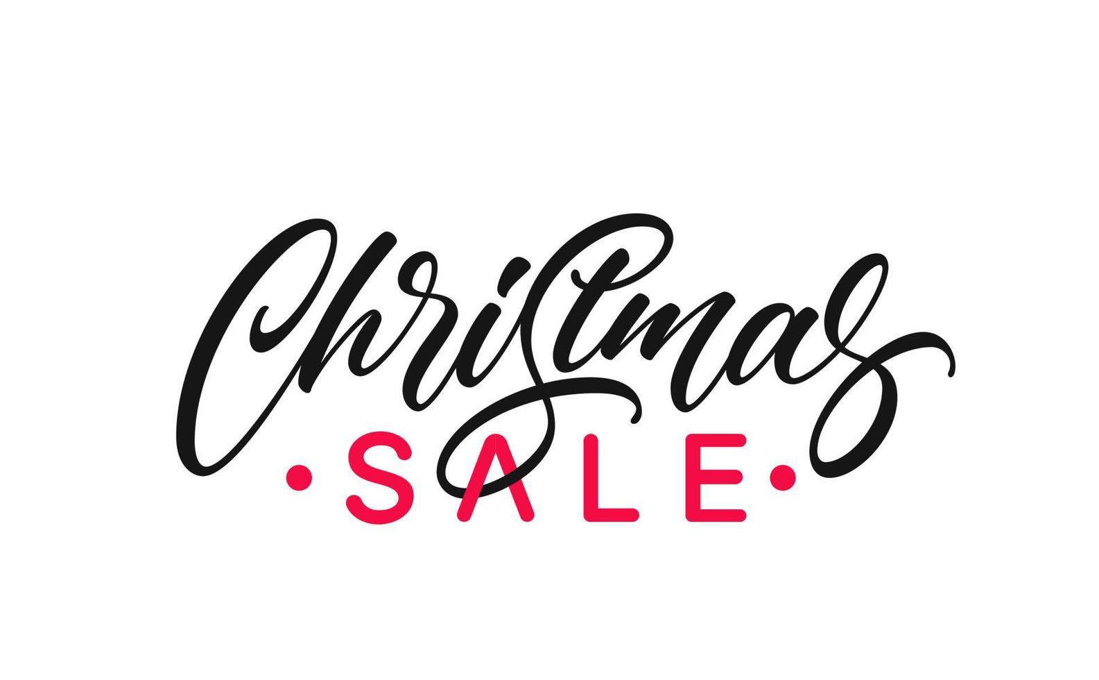 Christmas Sale text clipart for complement for your ad design. vector