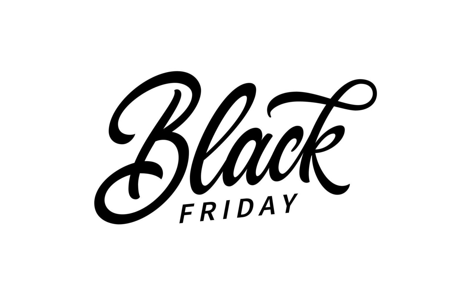 Black Friday Sale handwritten text. Modern calligraphy. Hand lettering. vector