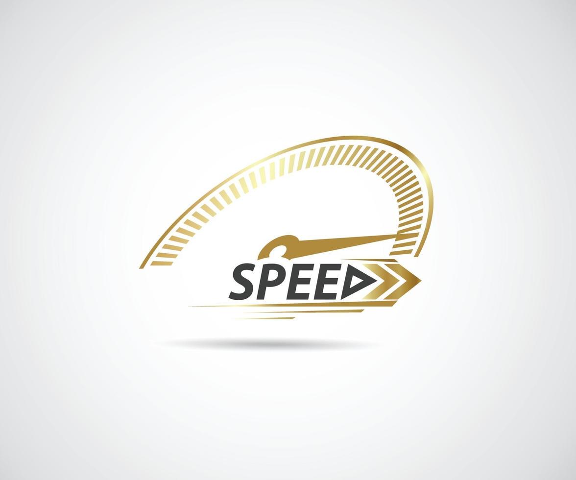 Speed. Logo racing event. Speedometer vector