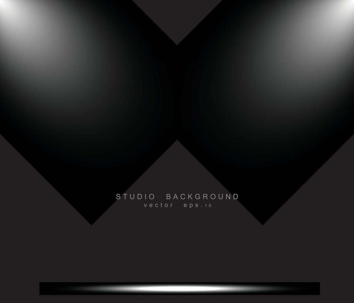 Empty studio room background. vector