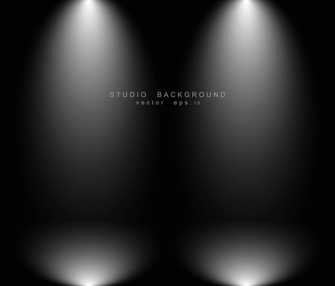 Empty studio room background. vector