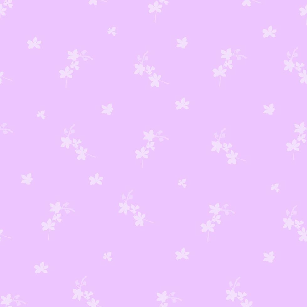 Seamless pattern with orchid silhouette vector
