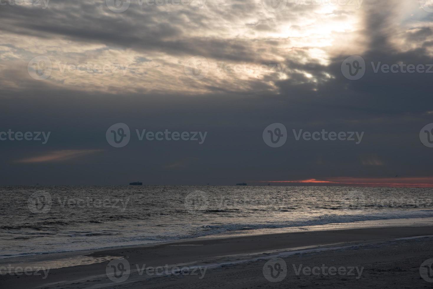 Winter Evening Beach photo