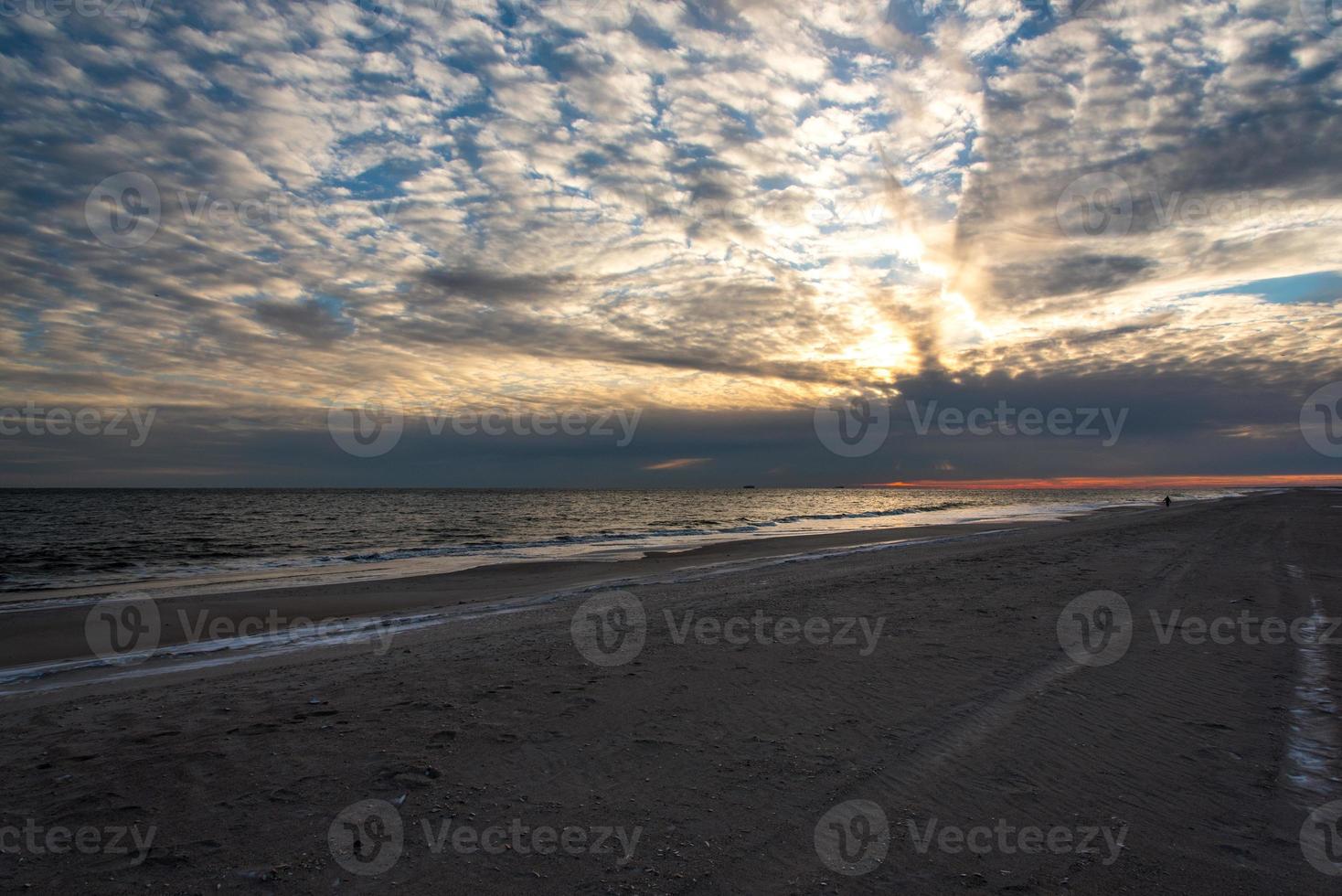 Winter Evening Beach photo