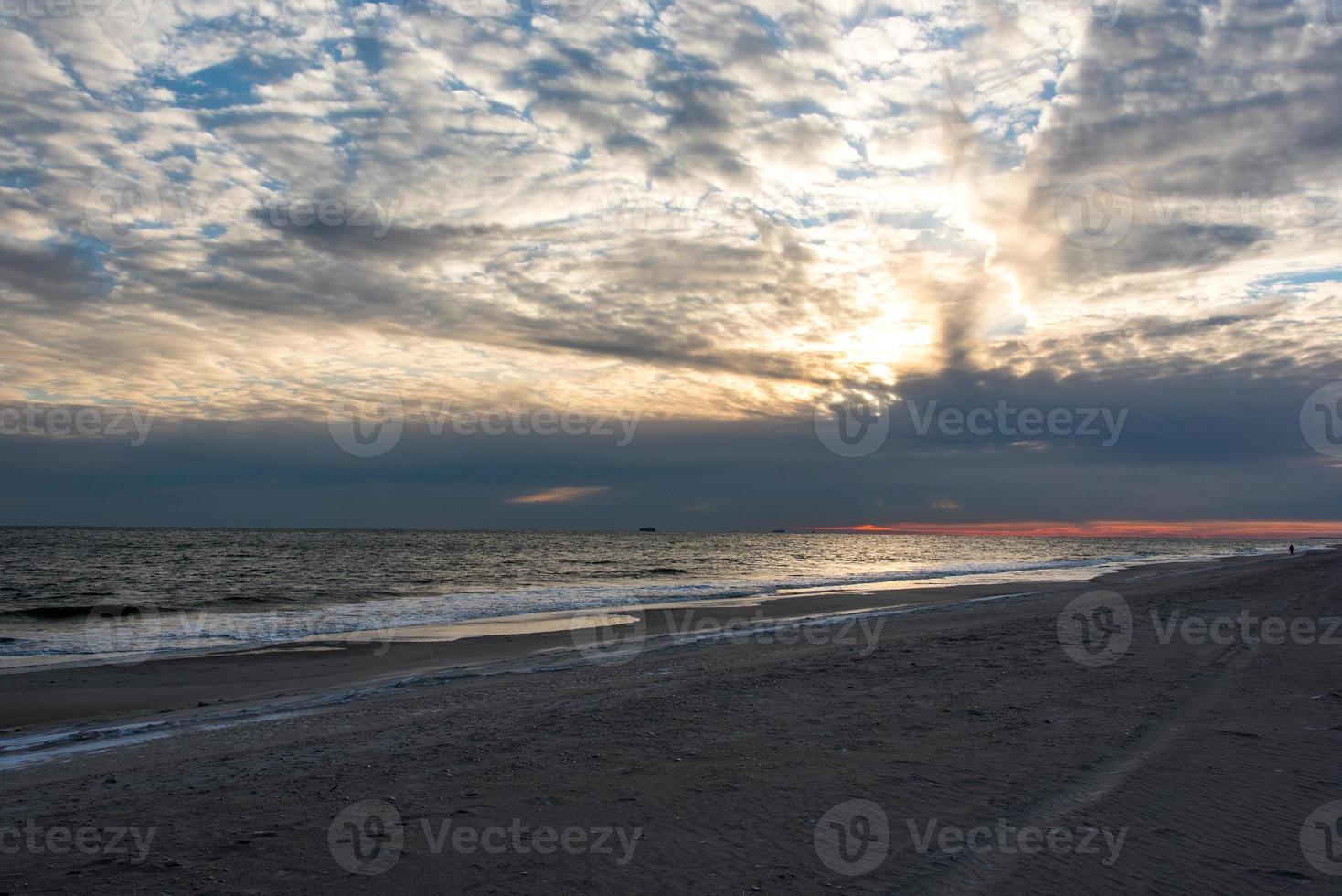 Winter Evening Beach photo