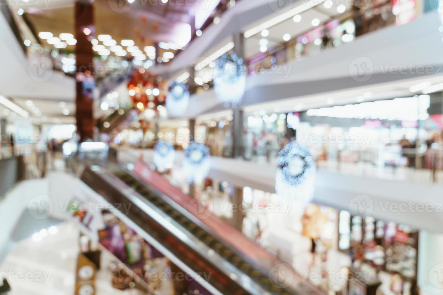 abstract blur luxury shopping mall and retail store photo