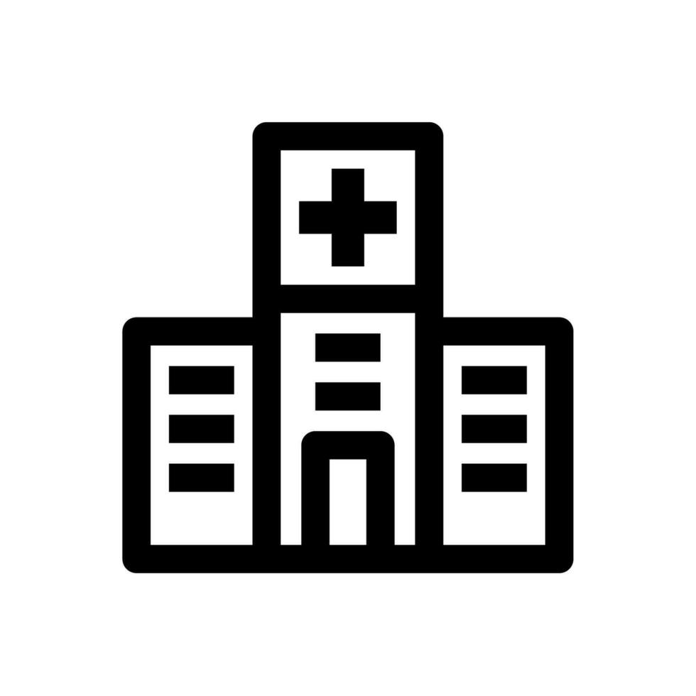 Hospital Medical Icon Line Style vector