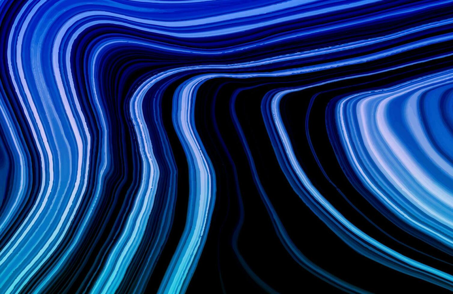 Wavy lines red light neon background motion blur effect vector