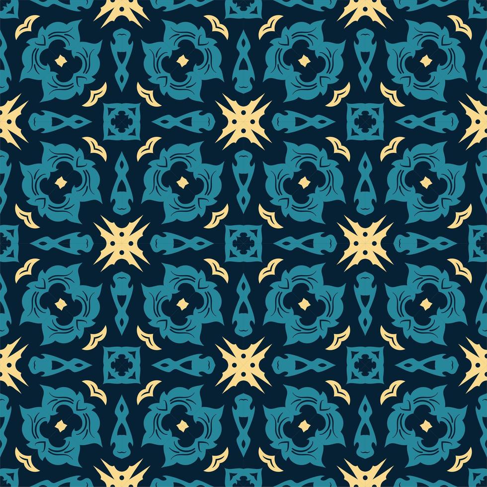 Three colors pattern ornament shape. Simple seamless abstract background vector