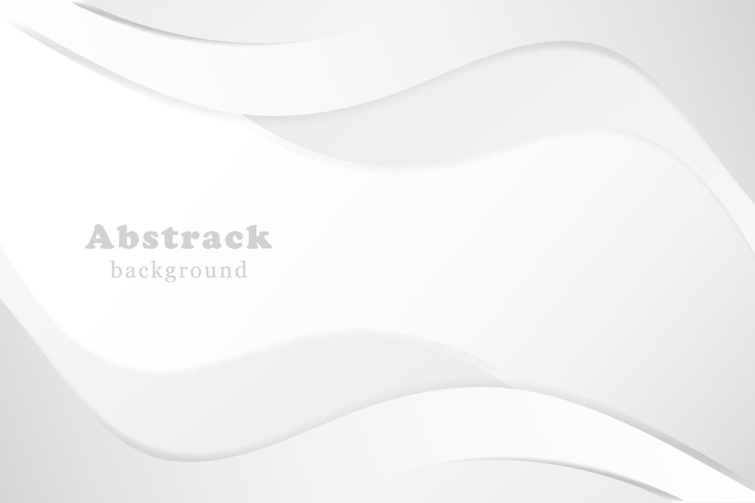 White background with beautiful soft abstract waves. vector