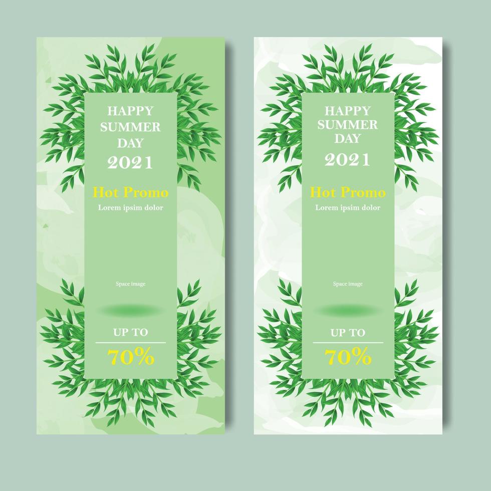 summer sales template type green layout. files can be edited for personal or commercial use, please follow and support me, thanks for following me. vector