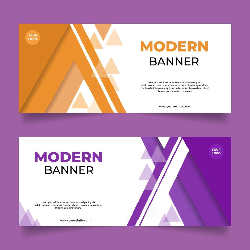 abstract banner design web template, horizontal header web banner. Social Media Cover advertising banner, flyer, invitation card vector