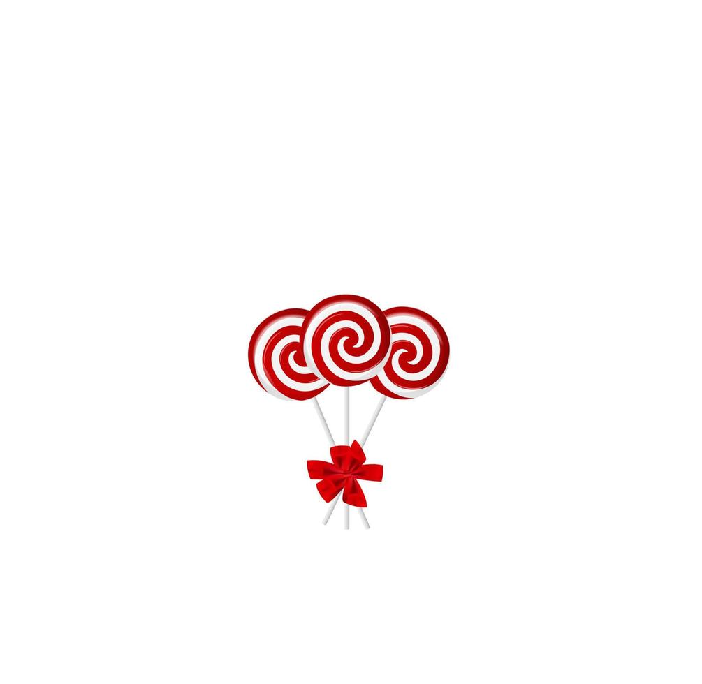 Striped candy vector illustration
